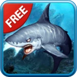 3d sharks live wallpaper android application logo